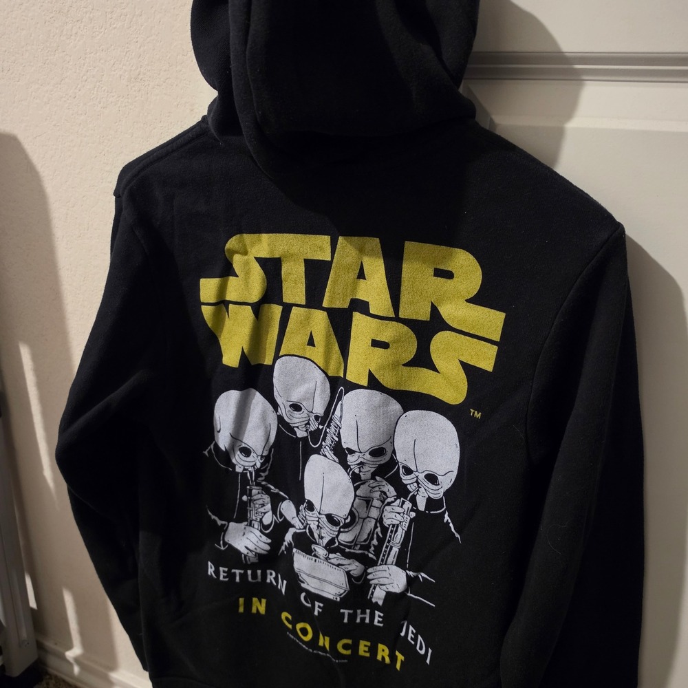 Disney Concerts Star Wars Return of the Jedi In Concert Zip Hoodie Black Medium